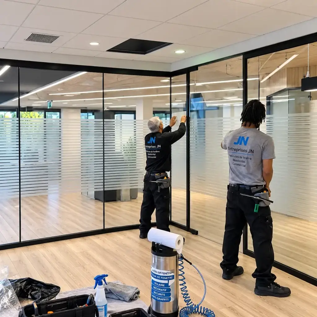 Professional decorative film installation