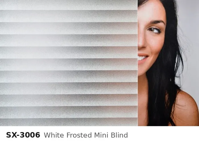 SX 3006 white frosted mini blind