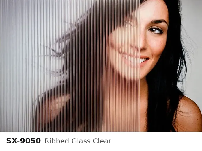 SX 9050 ribbed glass clear