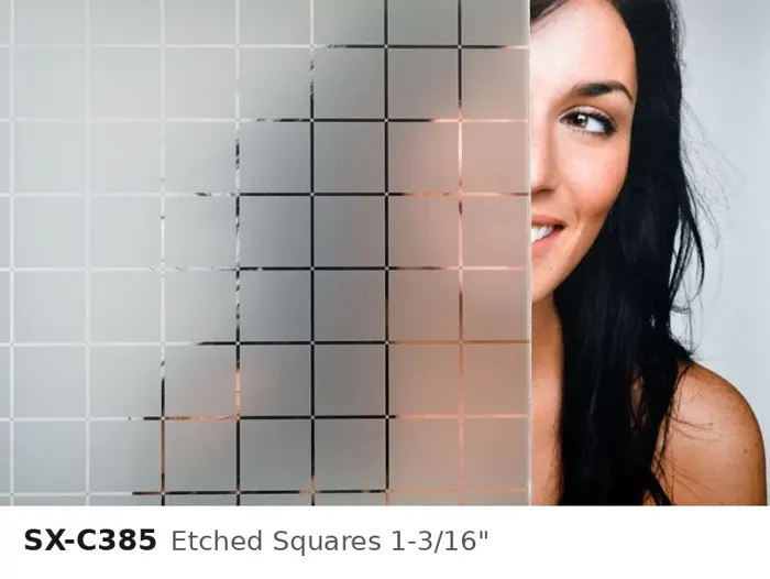 SX C385 etched squares 1 3 16