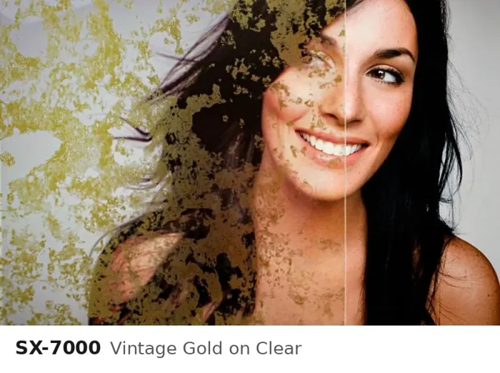 SX 7000 vintage gold on clear
