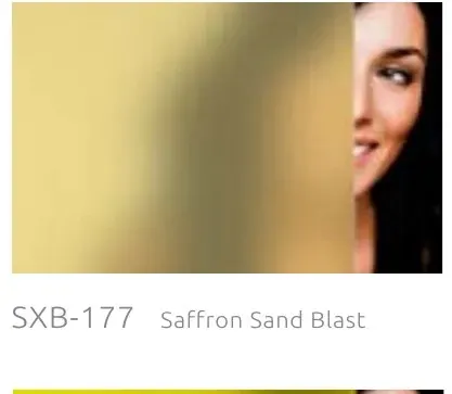 SXB 177 saffron sand blast