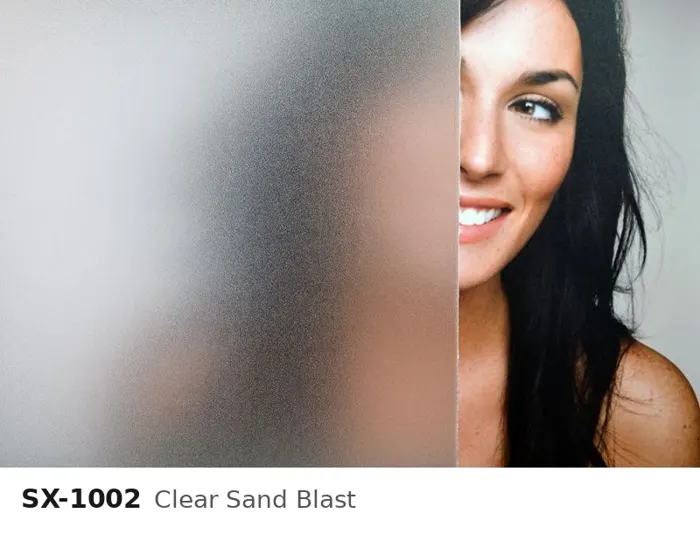 SX 1002 clear sand blast