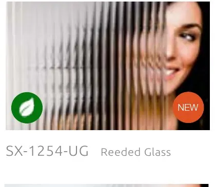 SX 1254 UG reeded glass