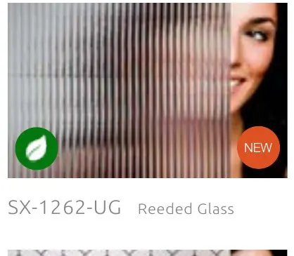 SX 1262 UG reeded glass