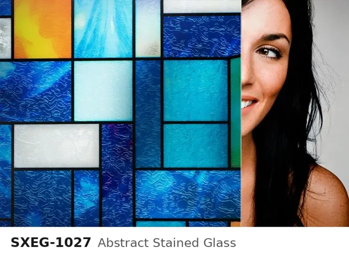 SXEG 1027 abstract stained glass