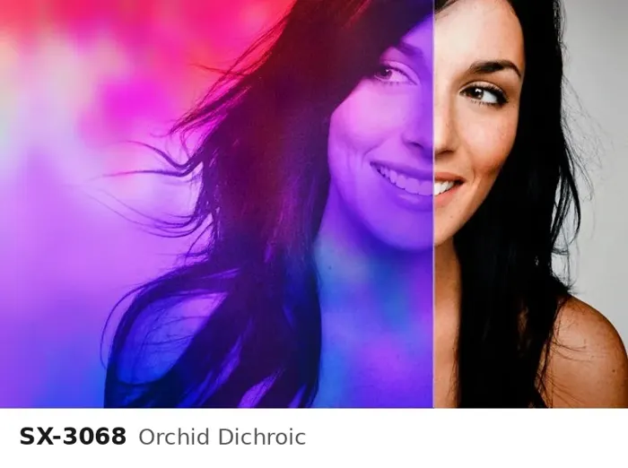 SX 3068 orchid dichroic